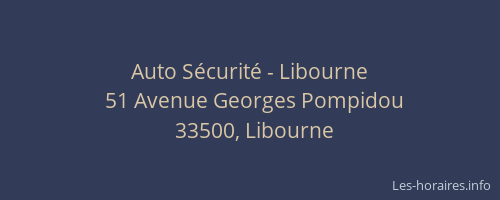 Auto Sécurité - Libourne