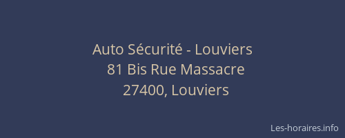 Auto Sécurité - Louviers