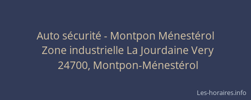 Auto s&eacute;curit&eacute; - Montpon M&eacute;nest&eacute;rol