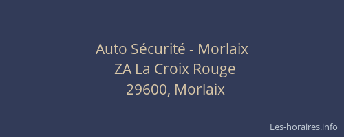 Auto Sécurité - Morlaix