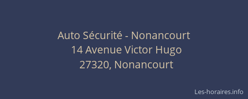 Auto Sécurité - Nonancourt
