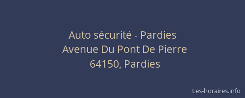 Auto s&eacute;curit&eacute; - Pardies
