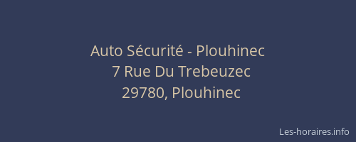 Auto Sécurité - Plouhinec