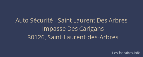Auto Sécurité - Saint Laurent Des Arbres