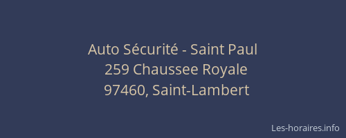 Auto Sécurité - Saint Paul
