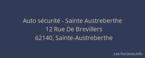 Auto sécurité - Sainte Austreberthe