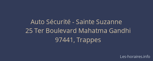 Auto Sécurité - Sainte Suzanne