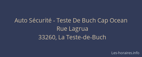 Auto S&eacute;curit&eacute; - Teste De Buch Cap Ocean