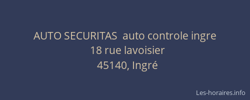 AUTO SECURITAS  auto controle ingre