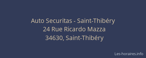 Auto Securitas - Saint-Thibéry
