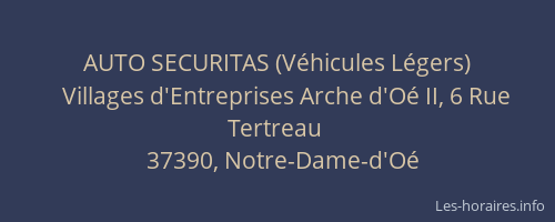AUTO SECURITAS (V&eacute;hicules L&eacute;gers)