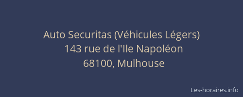 Auto Securitas (Véhicules Légers)