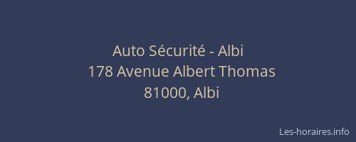 Auto Sécurité - Albi