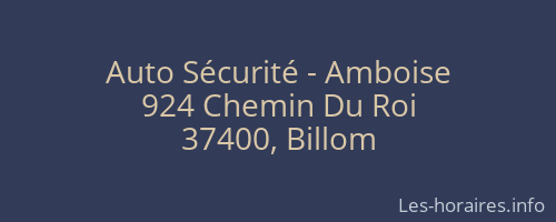 Auto Sécurité - Amboise