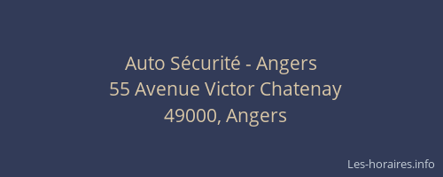 Auto Sécurité - Angers