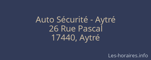 Auto Sécurité - Aytré