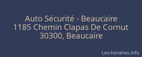 Auto Sécurité - Beaucaire