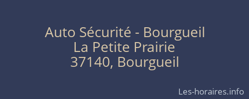 Auto Sécurité - Bourgueil