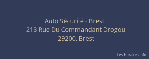 Auto Sécurité - Brest
