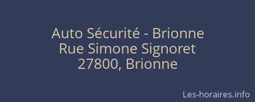 Auto Sécurité - Brionne