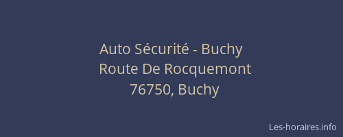 Auto Sécurité - Buchy
