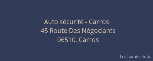 Auto sécurité - Carros