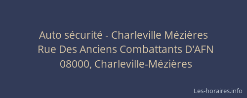 Auto sécurité - Charleville Mézières