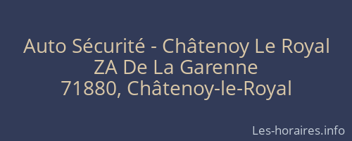 Auto Sécurité - Châtenoy Le Royal