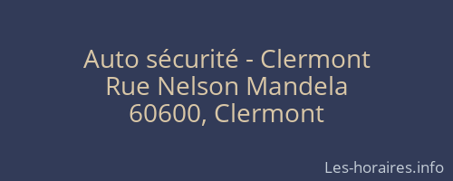 Auto sécurité - Clermont