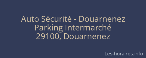 Auto Sécurité - Douarnenez