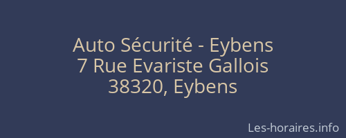 Auto Sécurité - Eybens