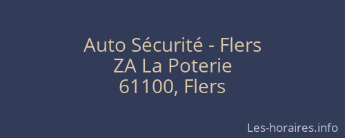 Auto Sécurité - Flers