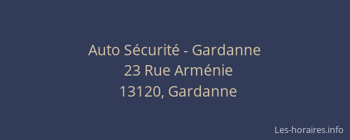 Auto Sécurité - Gardanne