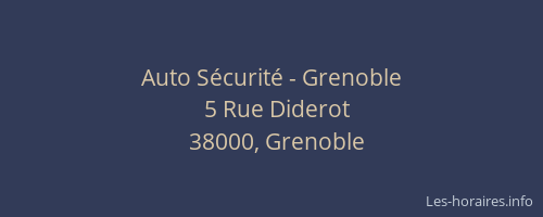 Auto Sécurité - Grenoble