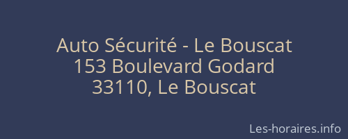 Auto Sécurité - Le Bouscat