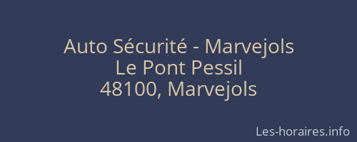 Auto Sécurité - Marvejols
