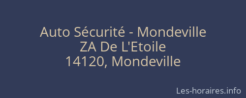 Auto Sécurité - Mondeville