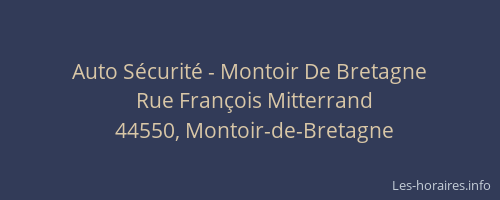 Auto Sécurité - Montoir De Bretagne