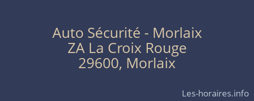 Auto Sécurité - Morlaix