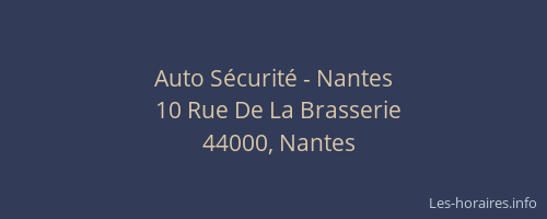 Auto Sécurité - Nantes