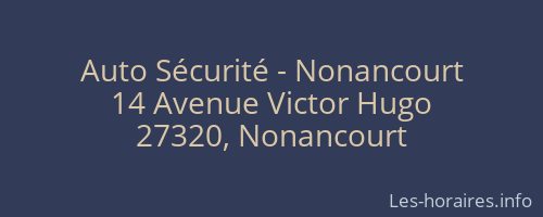 Auto Sécurité - Nonancourt