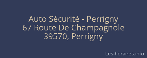 Auto Sécurité - Perrigny