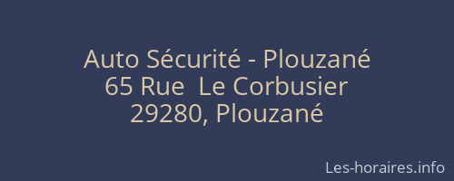 Auto Sécurité - Plouzané