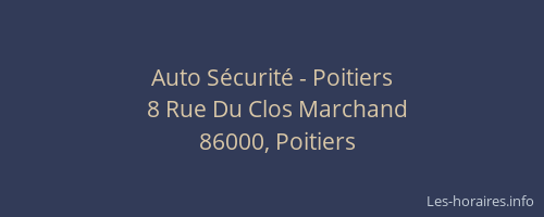 Auto Sécurité - Poitiers