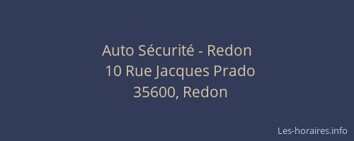 Auto Sécurité - Redon