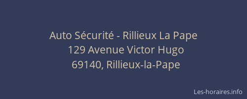 Auto Sécurité - Rillieux La Pape