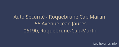 Auto Sécurité - Roquebrune Cap Martin