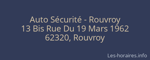 Auto Sécurité - Rouvroy