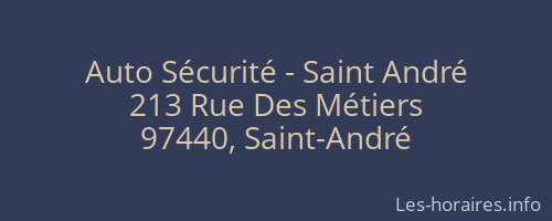 Auto Sécurité - Saint André
