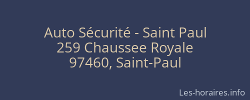Auto Sécurité - Saint Paul